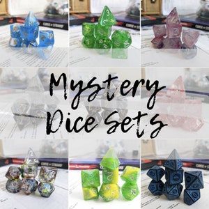 Mystery Dice Set, Dungeons and Dragons Dice (7), DND, TTRPG, Polyhedral Dice