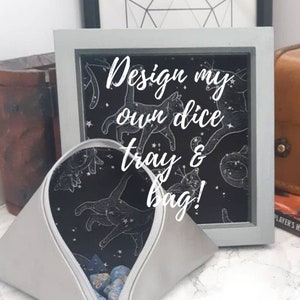Design my own dice tray and dice bag bundle