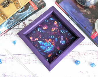 Potions, Moths & Crystals Dice Tray, Rolling Tray, Personalised Tray, Tabletop Gamer, RPG, Dungeons and Dragons, DND, Dice Tray Gift