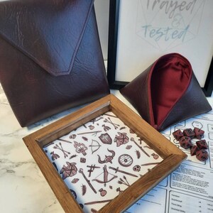 Fighting Adventurer Dice Tray Bundle, Rolling Tray, Personalised Tray, Tabletop Gamer, RPG, Dungeons & Dragons, DND, Dice Tray Gift