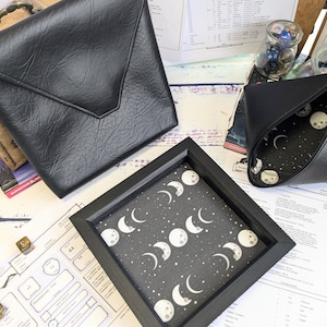 Ready to Ship - Crescent Moon Dice Tray, Rolling Tray, Personalised Tray, Roll Play Games, Dungeons and Dragons, DND gift, TTRPG