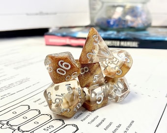 Starfish Dice Set, Dungeons and Dragons Dice (7), DND, TTRPG, Polyhedral Dice