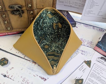 Ready To Ship - Handmade Fantasy Items Dice Bag for Dungeons and Dragons Dice Sets, Tokens, RPG, TTRPG, DND, Bag of Holding