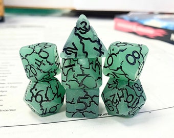 Barbarians Shattered Soul Dice Set, Dungeons and Dragons Dice (7), DND, TTRPG, Polyhedral Dice