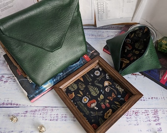 Woodland Mushroom Dice Tray Bundle, Rolling Tray, Personalised Tray, Tabletop Gamer, Roll Play Games, Dungeons and Dragons, Dice Tray Gift