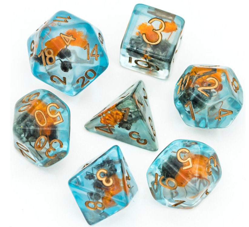 Orange und GrauEs Blumen Würfel Set | Etsy