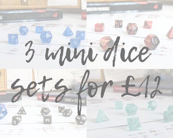 3 Mini Dice Sets