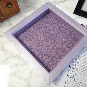 Speckled Purple Felt Dice tray