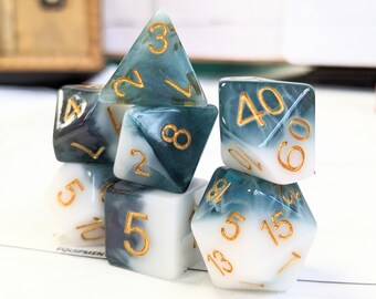 Druids Secret, Dungeons and Dragons Dice (7), DND, TTRPG, Polyhedral Dice