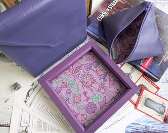 Ready To Ship - Purple Mushroom and Dice Dice Tray Bundle