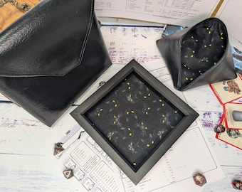 Black Cat Dice Tray, Rolling Tray, Personalised Tray, Tabletop Gamer, Roll Play Games, Dungeons and Dragons, DND, Dice Tray Gift