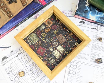 Autumnal Witchy Core Dice Tray for TTRPG, Dungeons and Dragons, DND Gift