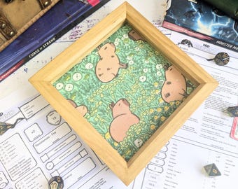Capybara Dice Tray, Personalised Dnd Dice Tray, Gaming Dice Tray, TTRPG Dice Tray,