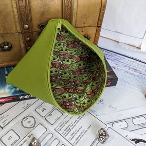 Handmade Space Goblin Dice Bag for Dungeons and Dragons Dice Sets, Tokens, RPG, TTRPG, DND, Bag of Holding