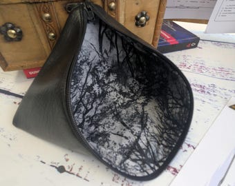 Ready To Ship - Handmade Midnight Forest Dice Bag for Dungeons and Dragons Dice Sets, Tokens, RPG, TTRPG, DND, Bag of Holding