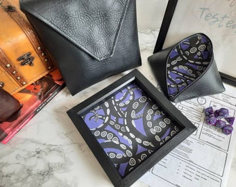 Ready To Ship - Tentacle Dice Tray Bundle, Rolling Tray, Personalised Tray, Tabletop Gamer, Roll Play Games, Dungeons and Dragons, DND