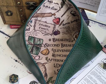 Ready To Ship - Handmade 2nd Breakfast Dice Bag for Dungeons and Dragons Dice Sets, Tokens, RPG, TTRPG, DND, Bag of Holding