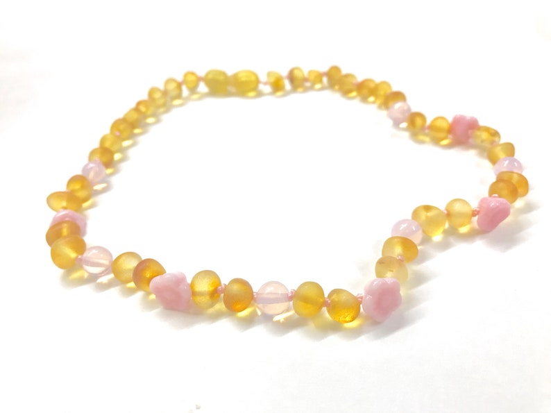 breakaway amber teething necklace