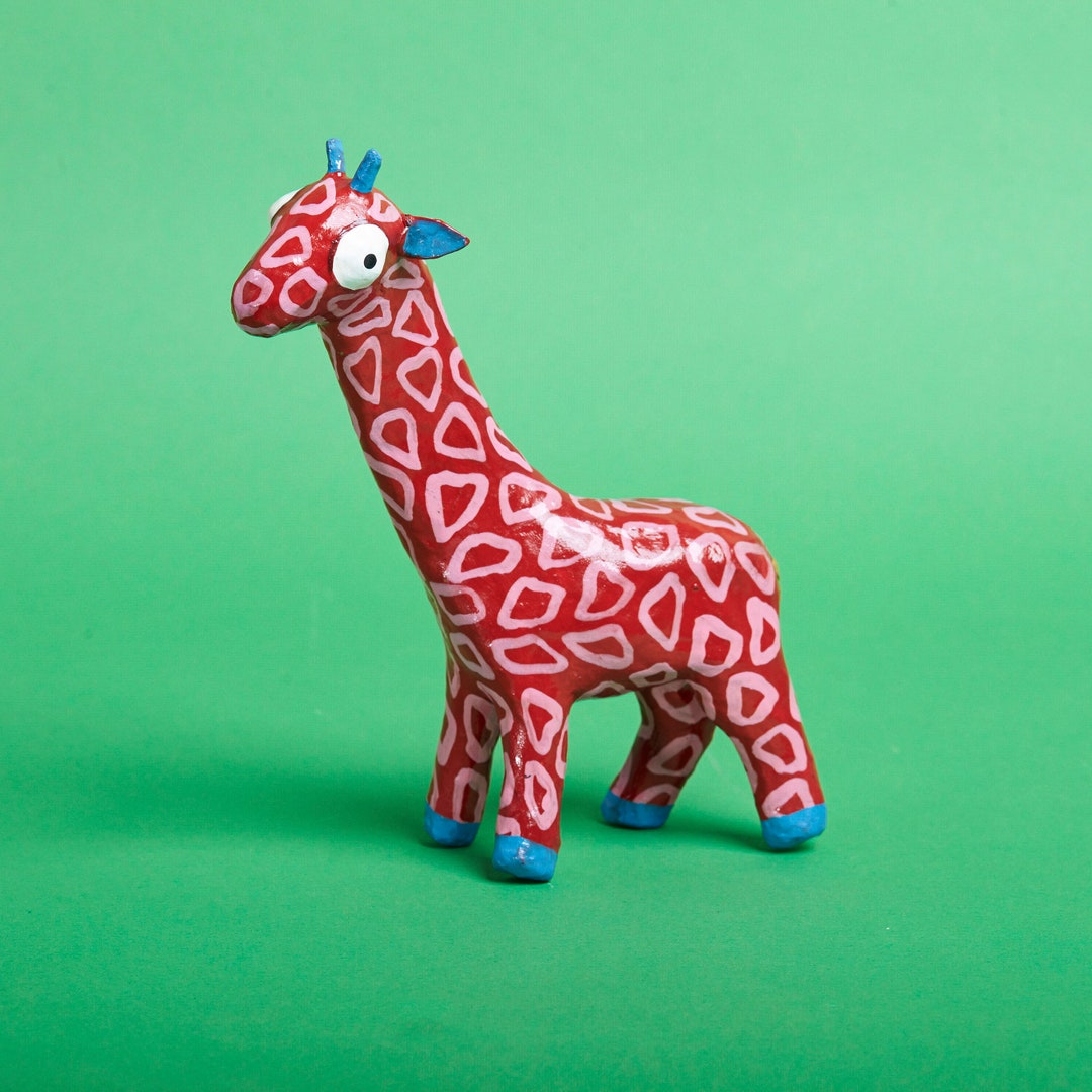 Jirof Papier Mâché giraffe Paper Maché Etsy