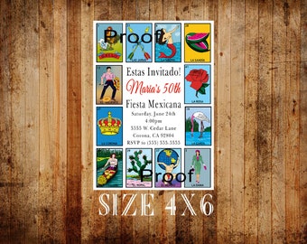Loteria Invitations Etsy