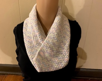 Crochet Nova Infinity Scarf Pattern, Lightweight Lacy Cowl (PDF Pattern)