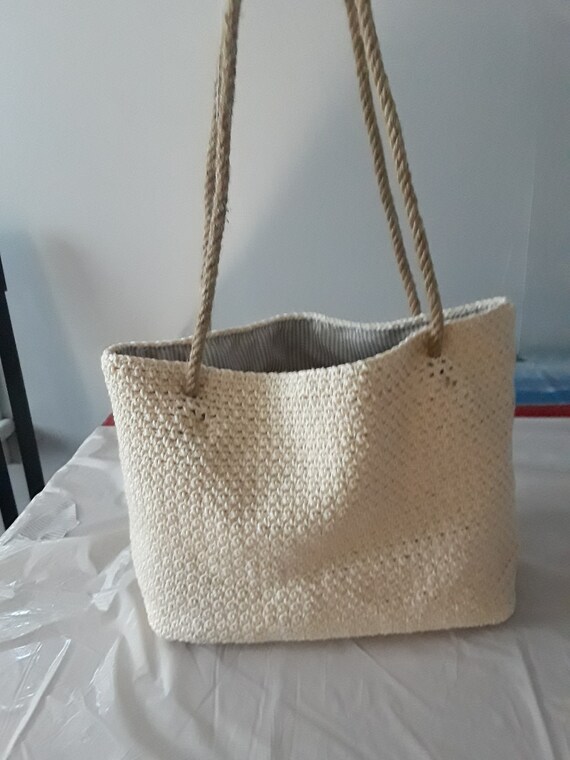 neutral tote bag
