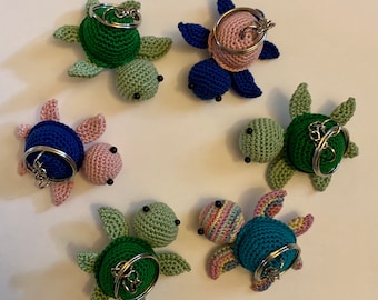 Crochet Turtle Keychain Pattern (PDF Pattern)