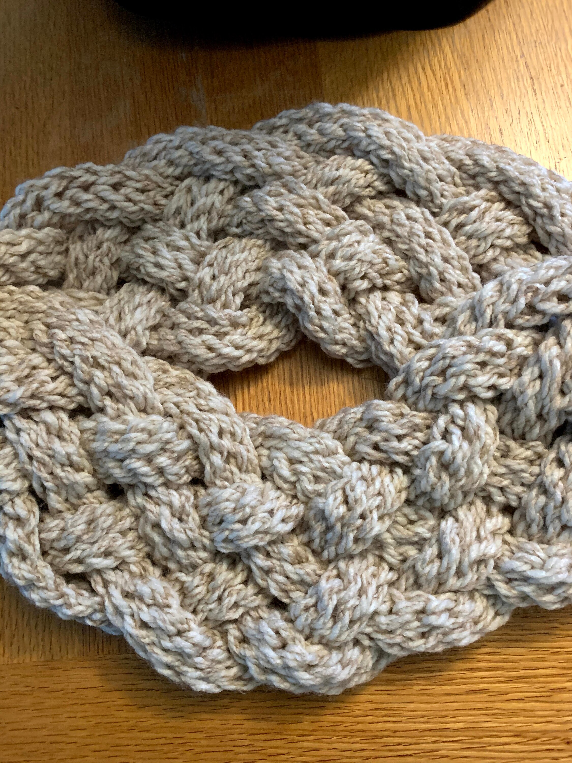Braided Chunky Crochet Cowl Pattern, Infinity Scarf (PDF Pattern) - Etsy