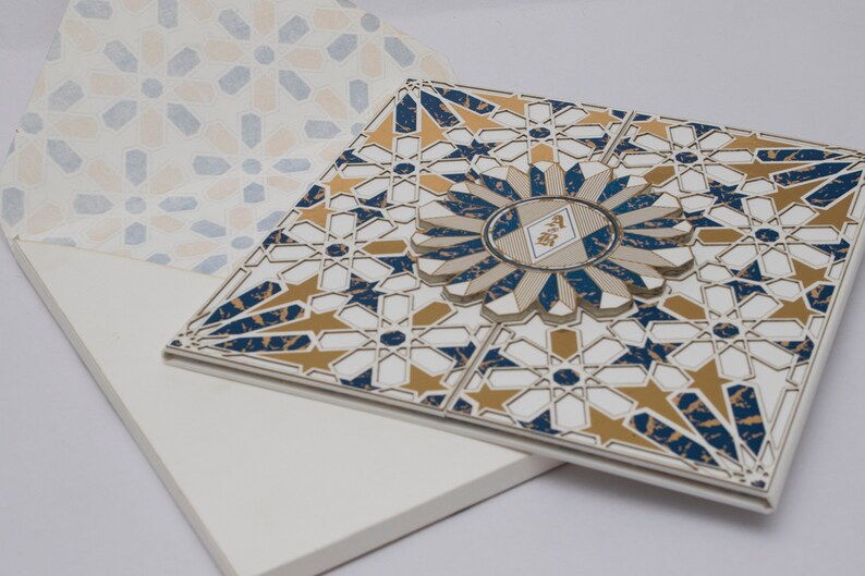 Blue Wedding Invitation