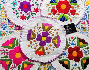 Handmade Tortillero Holder Embroidered Tortilla Warmer Bread Warmer Tortillero Mexicano Bordado