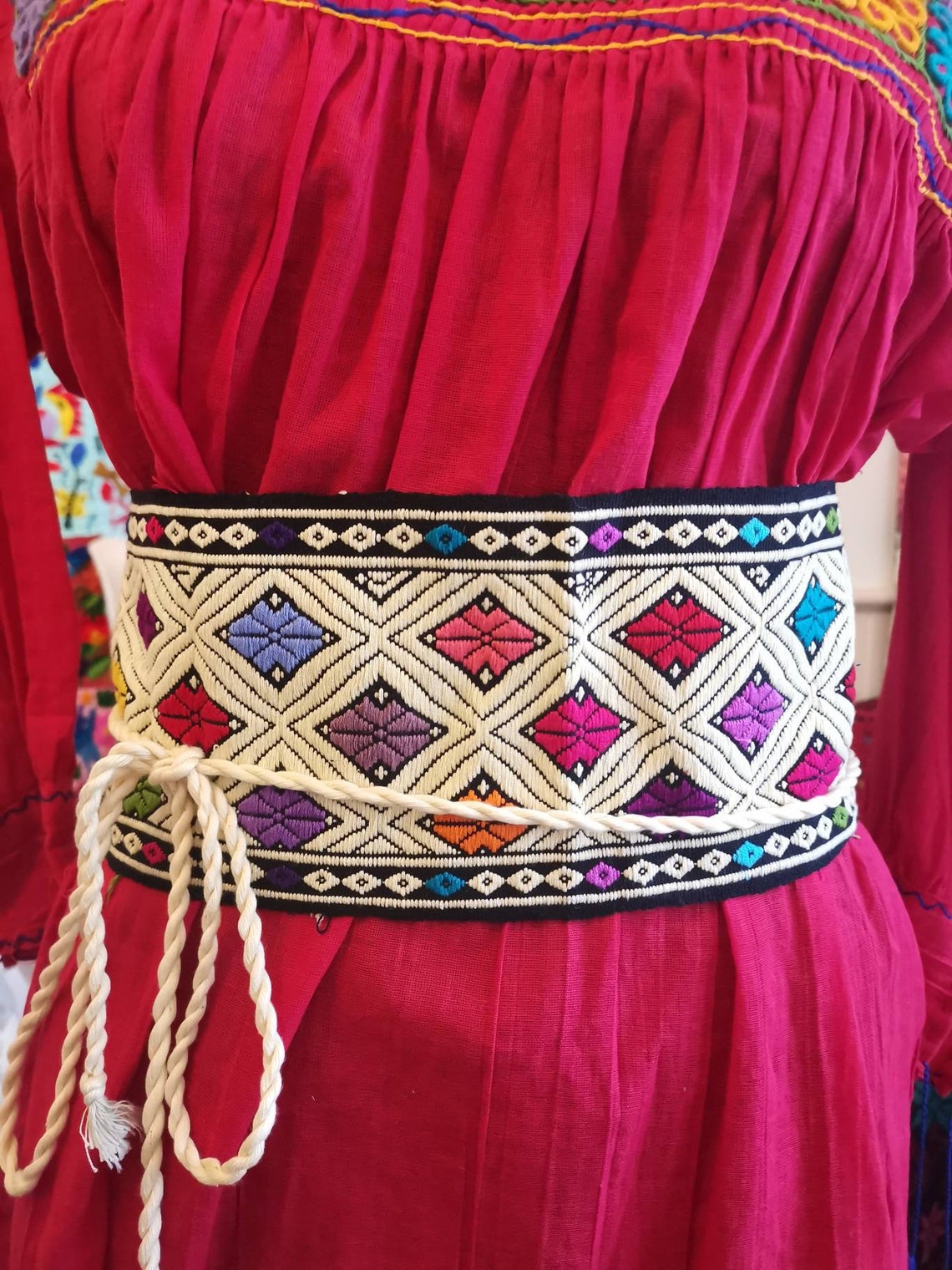 Hand Embroidered Belts Faja Fiesta Mexicana Mexican Style Etsy