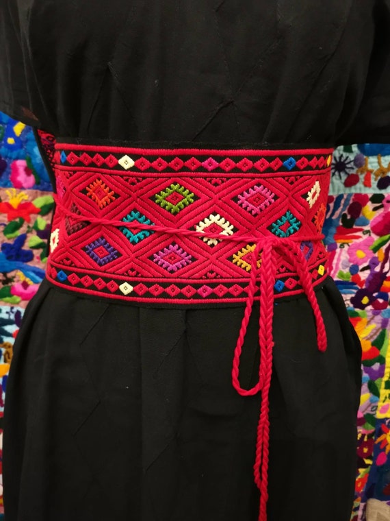Hand Embroidered Belts Faja Fiesta Mexicana Mexican Style Etsy