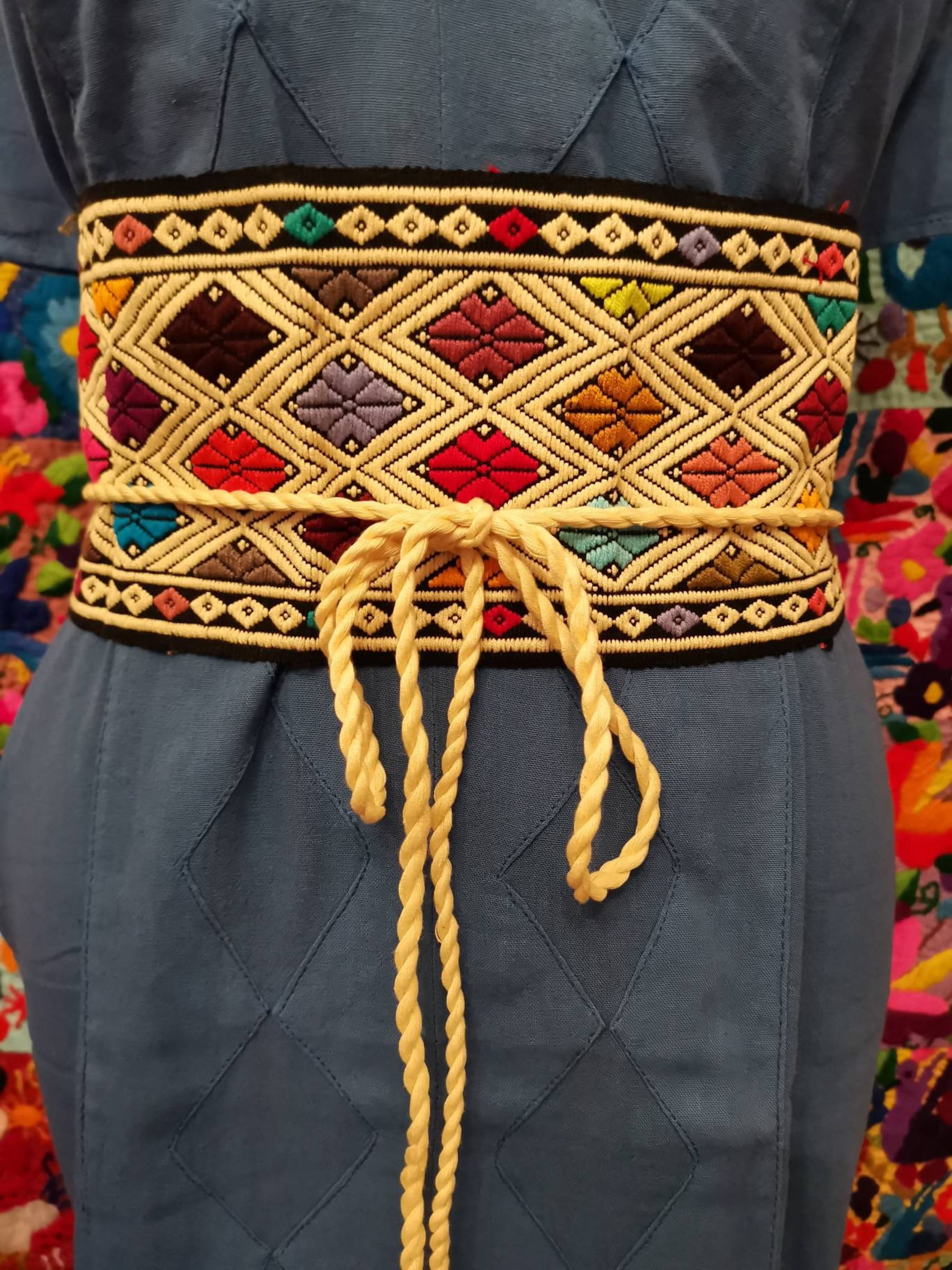 Hand Embroidered Belts Faja Fiesta Mexicana Mexican Style Etsy