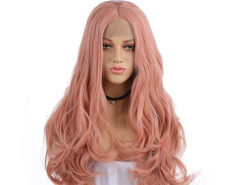 Strawberry Pink Wig Etsy
