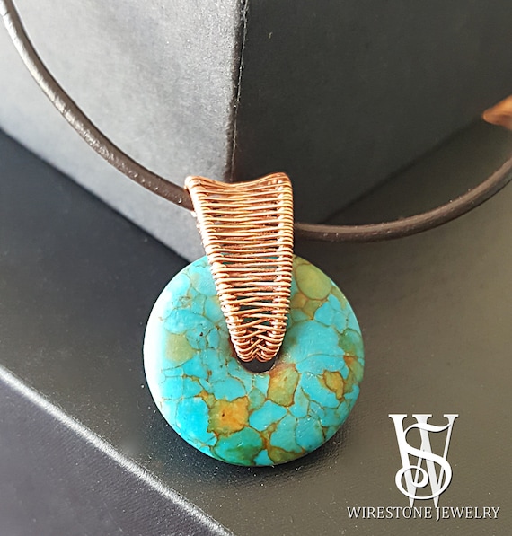 Wire Wrapped Copper Coil Band Boho Ring Wire Wrap Jewelry Bohemian Adjustable Ring