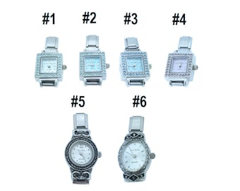 Brighton Joliet Plated Dress Watch with Crystal Accents Brighton Joliet Watch Silver Plated Pebbled Mesh Band  main image 4