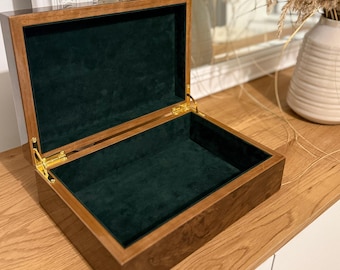 Keepsake Box - Handmade High Gloss Burr Walnut