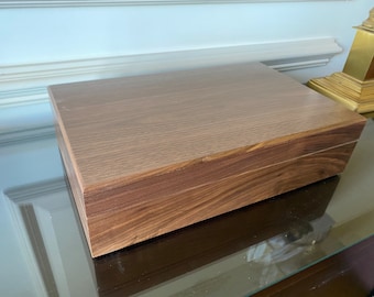 Handmade Watch Box (10 Compartments) - Walnut with Optional Personalisation
