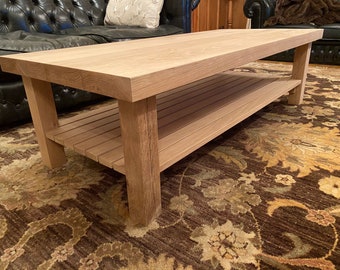 Handmade Coffee Table - Solid Oak