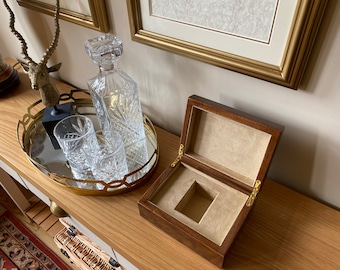 Handmade Watch Box (Single) - High Gloss Burr Walnut