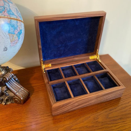 Handmade Watch Box 10 Compartments Olive Ash Burr With Etsy