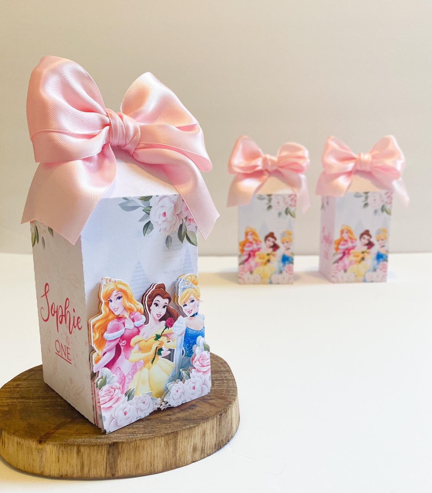 Disney Princess Party Favor Milk Box. Cajas de golosinas Etsy
