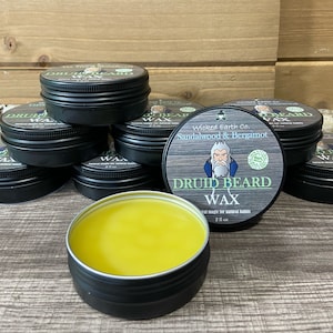Beard Wax (Vegan Options), Beard Oil Spread, Beard Growth, Beard Care, Mustache Wax, Druid Beard
