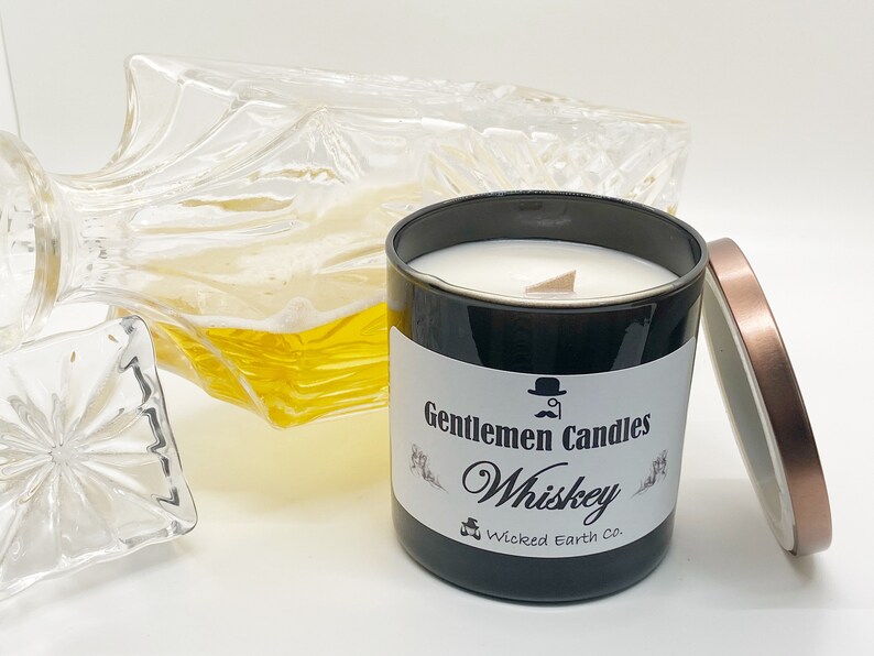 Mens Candles Whiskey Scented Candle Gentlemen Gift Candles Etsy