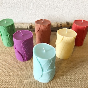 Tree Candle -Fall Autumn Leaf Candle -Pillar Candle -Spring Candle -Gift Candle