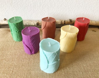 Tree Candle -Fall Autumn Leaf Candle -Pillar Candle -Spring Candle -Gift Candle