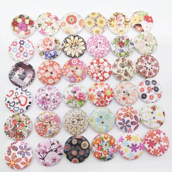 Mini Mixed Colors Resin mushroom Buttons sewing 5mm