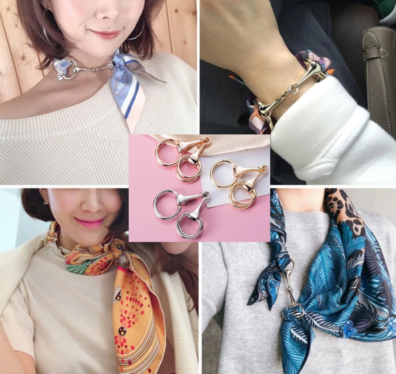 Anneau de foulard bijou de foulard boucle de foulard cadeau Etsy