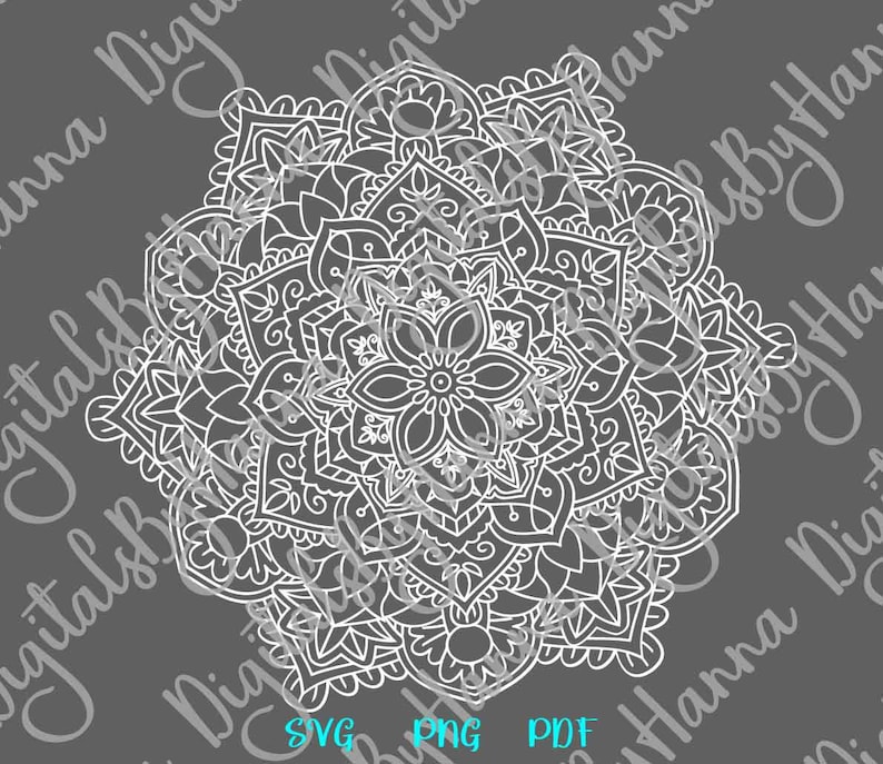 Download Mandala SVG Files for Cricut Pochoir Mandala Stencil SVG ...