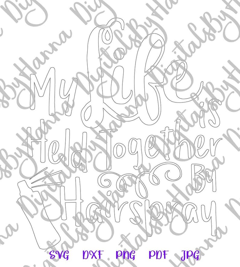 Girl Quote SVG Files for Cricut Sayings My Life Held Together - Etsy